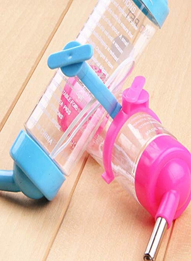 The DDS Store No Drip Guinea Pigs Water Bottle Best Small Animals Wire Cage Dispenser Water U.S Patent Leak-Proof Nozzle Pets Crate Drinker Bunny Rabbits Ferrets Hamsters Critters 250ml-Color May Vary - Image 2
